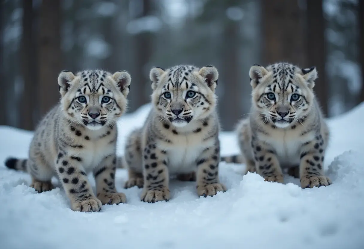 Hidden Snow Leopard Cubs Among Winners of International Photography Awards